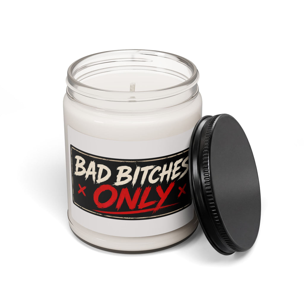 Scented Soy Candle — “Bad Bitches Only” 9oz Glass Jar